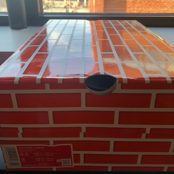 Off-White x Nike Air Force 1 Mid in Black - Size 6.5 M - Picture 6 of 6